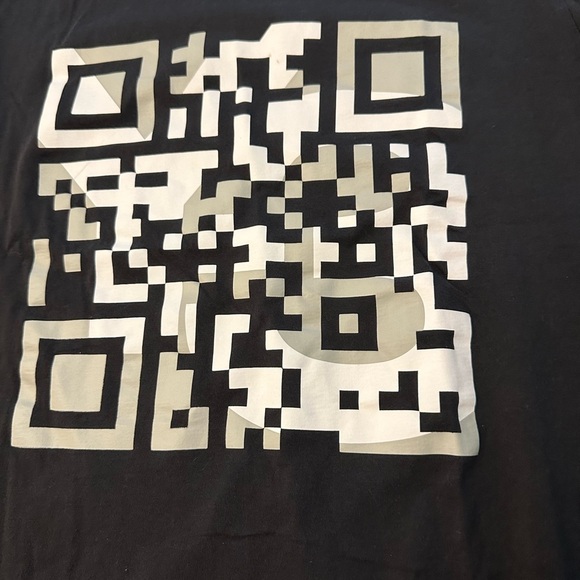Y-3 (Y3) Yohji Yamamoto QR Code Logo Tee in Organic Cotton - Black - Picture 6 of 6